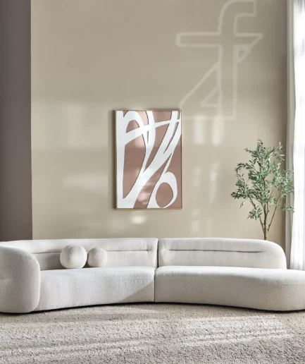 Aria Curved Modern Sofa