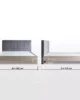 Reed Modern Upholstered Bed | Zohaib Furniture UAE in UAE – Zohaib Furniture