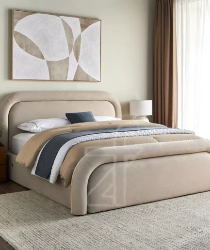 Curve Upholstered Bed