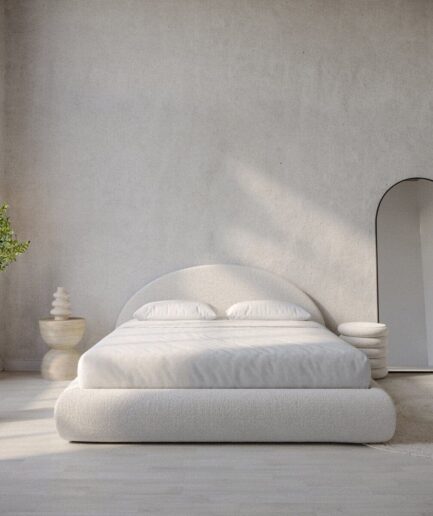 Elodie Boucle Fabric Bed
