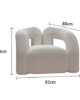 Prava boucle Arm Chair in UAE – Zohaib Furniture