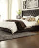 Luxurious Upholstered Wingback Bed in UAE – Zohaib Furniture
