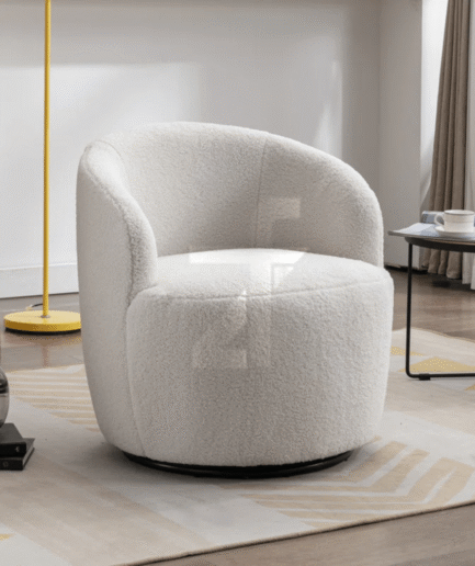 Upholstered Barrel Armchair