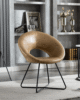 Coomer Vegan Leather Armchair | Sleek Comfort and style in UAE – Zohaib Furniture